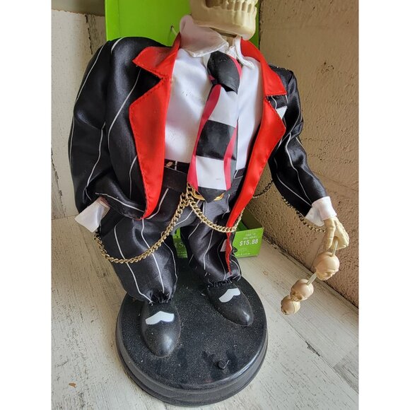 Zoot suite skeleton AS IS monster pimp vintage accessory Halloween prop - Picture 5 of 14